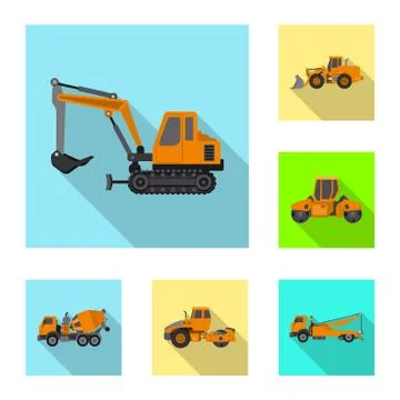 Vector illustration of build and construction symbol. Collection of build and Stock-Illustration