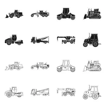 Vector illustration of build and construction symbol. Collection of build and Stock-Illustration
