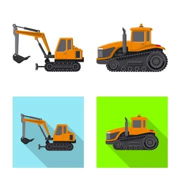 Vector illustration of build and construction logo. Collection of build and Stock Illustration