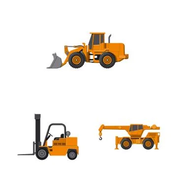 Vector illustration of build and construction icon. Set of build and machinery Stock-Illustration