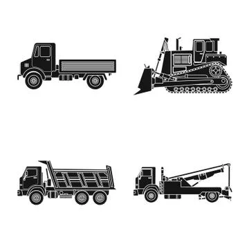 Vector illustration of build and construction icon. Set of build and machinery Stock-Illustration