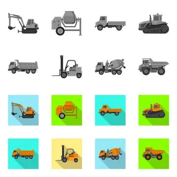 Vector illustration of build and construction icon. Collection of build and Stock-Illustration
