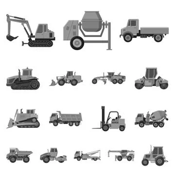 Vector illustration of build and construction symbol. Collection of build and Stock-Illustration