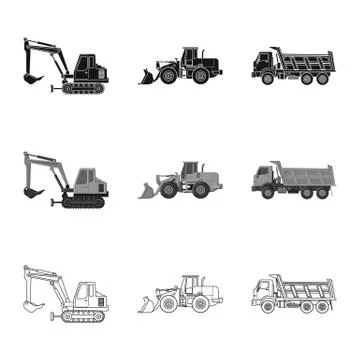 Vector illustration of build and construction symbol. Collection of build and Stock-Illustration