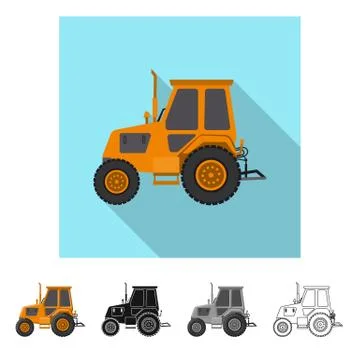 Vector illustration of build and construction symbol. Set of build and machinery Stock-Illustration