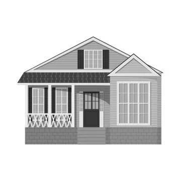 Vector illustration of building and front icon. Set of building and roof stock Ilustración de archivo