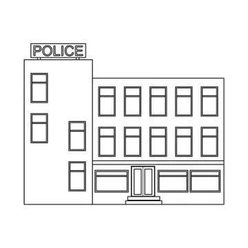 Vector illustration of building and front logo. Set of building and roof stock Ilustración de archivo