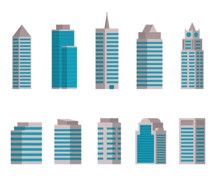 Vector illustration of Building icon Stock Illustration