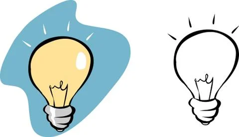 Vector illustration of a Bulb light idea vector illustration Stock Illustration