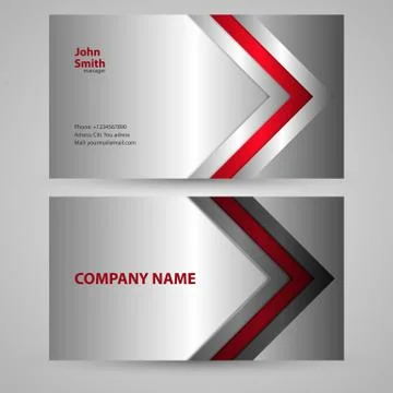 Vector illustration of business card Stock Illustration