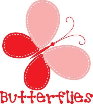 Vector illustration of Butterfly heart Stock Illustration