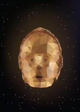 Vector illustration of C-3PO Stock Illustration