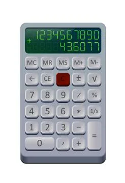 Vector illustration of calculator Stock Illustration