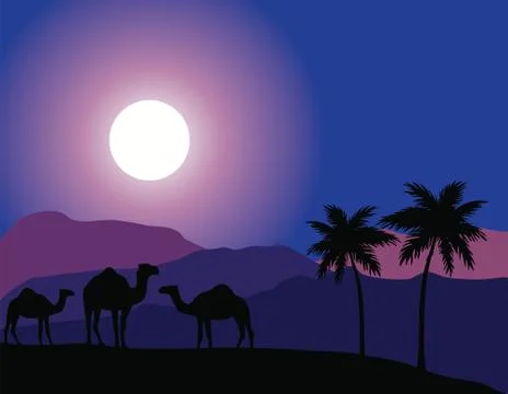 Vector Illustration Camel Stock Illustration