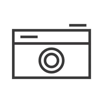 Vector illustration of a camera. Stock Illustration