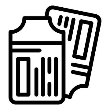 Vector illustration of camera memory card and ticket Stock Illustration