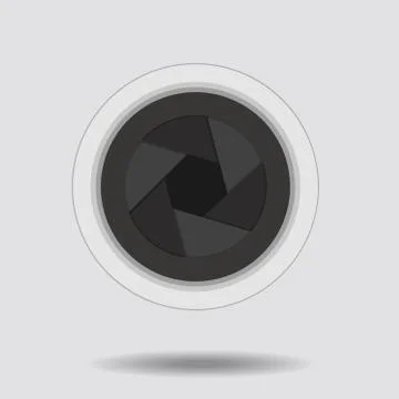 Vector illustration of camera shutter lens Illustrazione stock