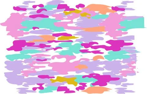Vector illustration of camouflage seamless pattern Stock Illustration