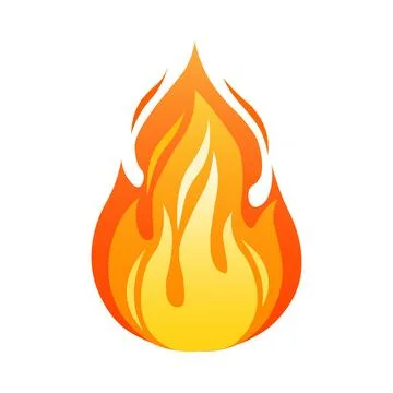 Vector illustration of camping fire. Stock Illustration