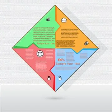 Vector Illustration can be used for success business diagram infographic for  Stock Illustration