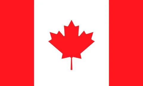 Vector illustration of Canada flag Stock Illustration