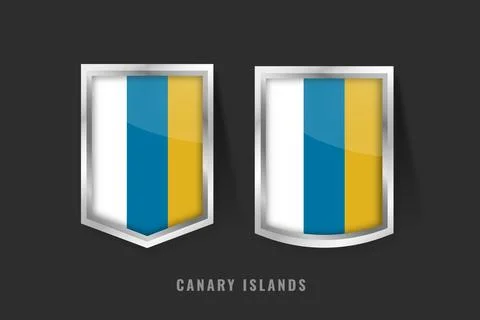 Vector Illustration of CANARY ISLANDS Label Logo. CANARY Badge Sign CANARY .. Stock Illustration