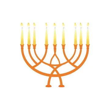 Vector illustration of candlestick and candelabra candles in vintage style. C Stock Illustration