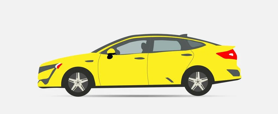 Vector illustration of car model. Template for car branding and advertising. 스톡 일러스트
