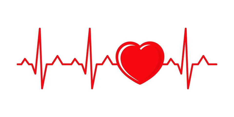 Vector illustration cardiogram Stock Illustration