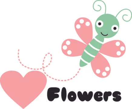 Vector illustration of Cartoon butterfly Stock Illustration