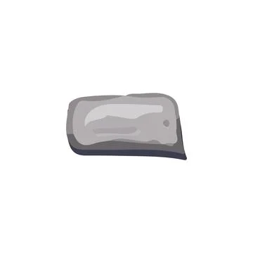 Vector illustration in cartoon style with abstract gray stone. Illustrazione stock