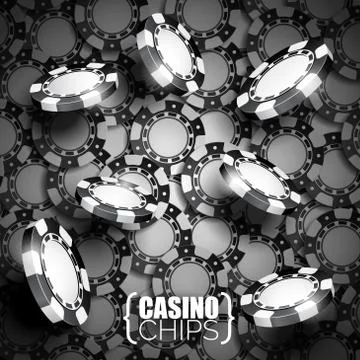 Vector illustration on a casino theme with black playing chips. Eps 10 design イラスト素材