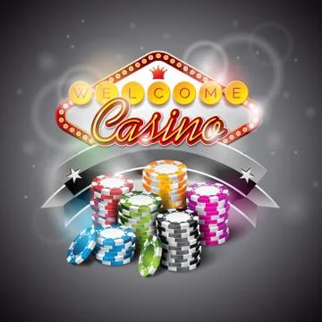 Vector illustration on a casino theme Stock Illustration