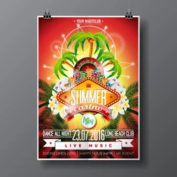 Vector illustration on a casino theme Stock Illustration