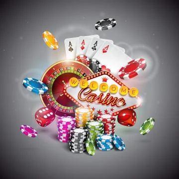 Vector illustration on a casino theme Stock Illustration