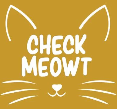 Vector illustration of cat facial elements Stock Illustration