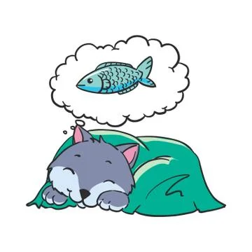 Vector illustration of cat Stock Illustration