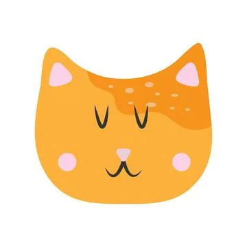 Vector illustration of a cat muzzle Stock Illustration