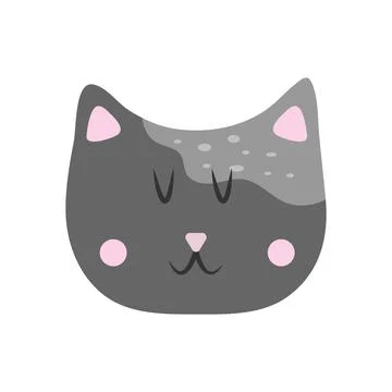 Vector illustration of a cat muzzle Stock Illustration
