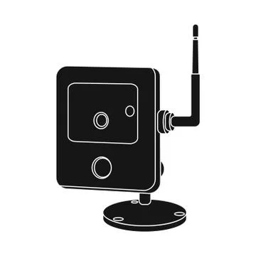 Vector illustration of cctv and camera logo. Collection of cctv and system stock 스톡 일러스트
