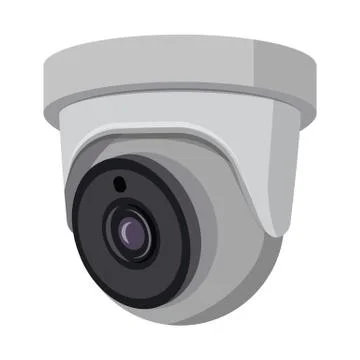 Vector illustration of cctv and camera logo. Set of cctv and system stock symbol Stock Illustration