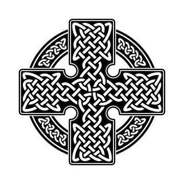 Vector illustration of Celtic cross Stock Illustration