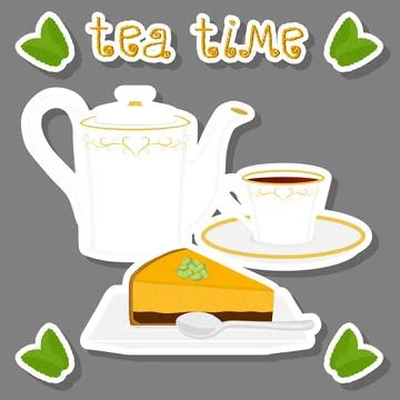 Vector illustration for ceramic cup Stock Illustration