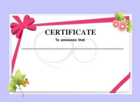 Vector illustration of  Certificate Stock Illustration
