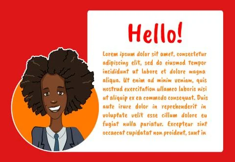 Vector illustration character with bubble talk Stock Illustration