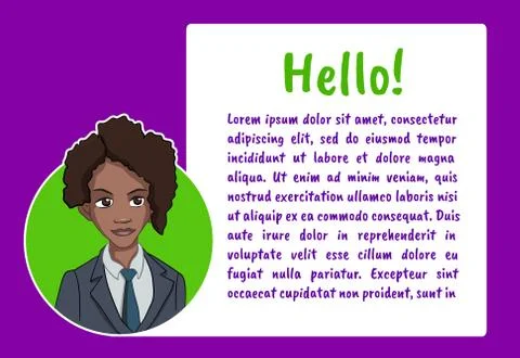 Vector illustration character with bubble talk Stock Illustration