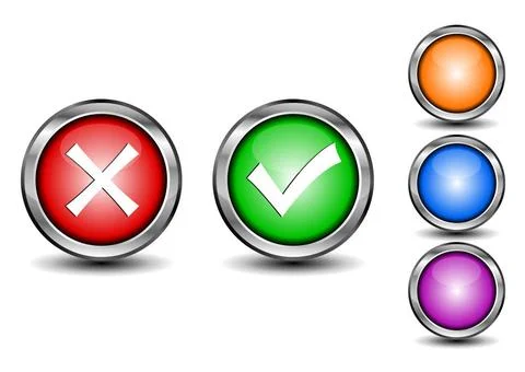 Vector illustration of check mark buttons Vector illustration of check mar... Stock Photos