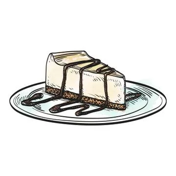 Vector illustration of cheesecake Stock Illustration