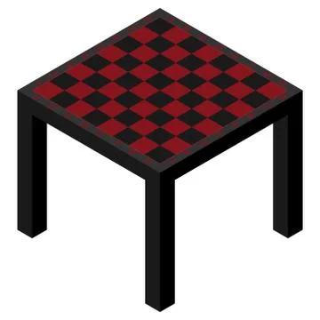 Vector illustration of a chessboard. Table in the form of a chessboard. Stock Illustration