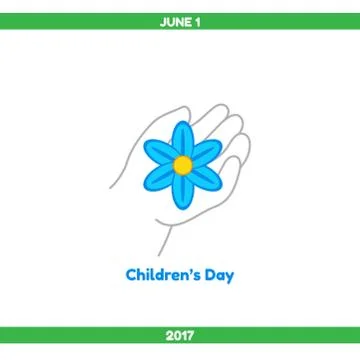 Vector illustration. Childrens Day Stock Illustration